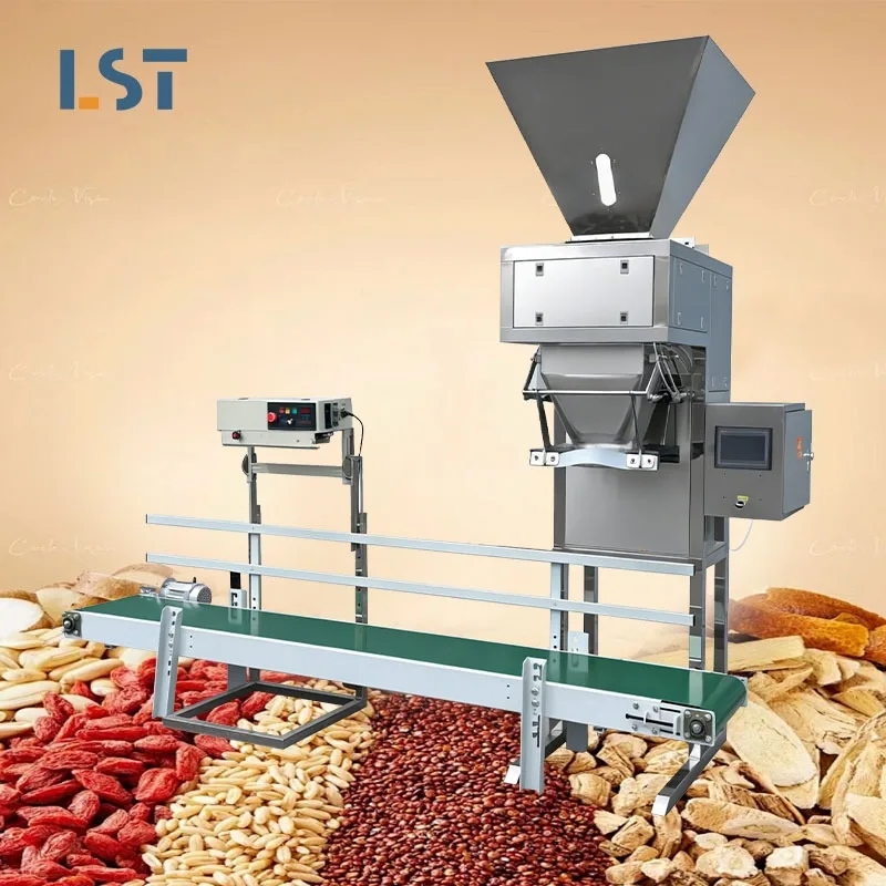 [Hot Sale]Granule Packaging Machine Automatic, High Speed Vertical Form Fill Seal For Rice, Nuts, Pet Food, 20kg-50kg