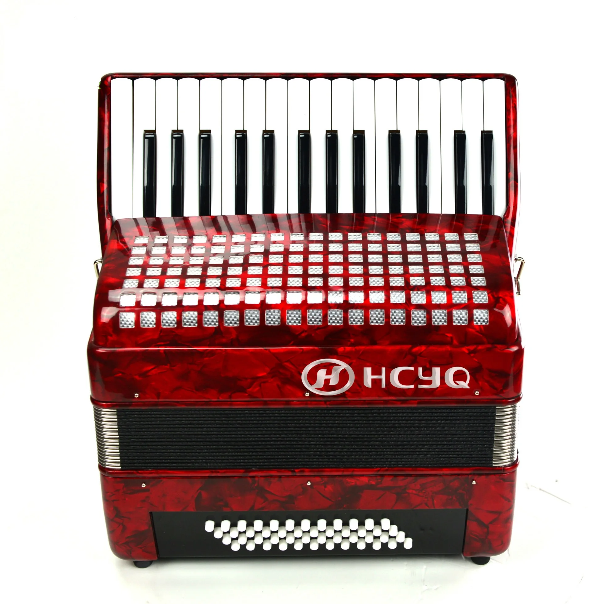 26 Keys 48 Bass Piano Accordion with Adjustable Straps Gig Bag Musical Instrument for Kids Beginners plastic keys