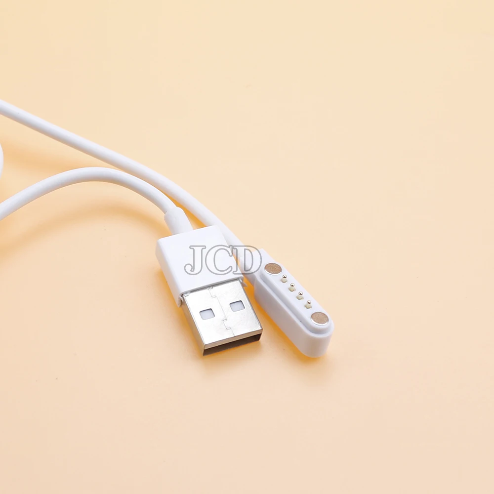 Magnetic Charge Charging Cable For Smart Watch For 4Pin 7.62mm Distances White Novel Usb Power Charger Cables Universal  80cm