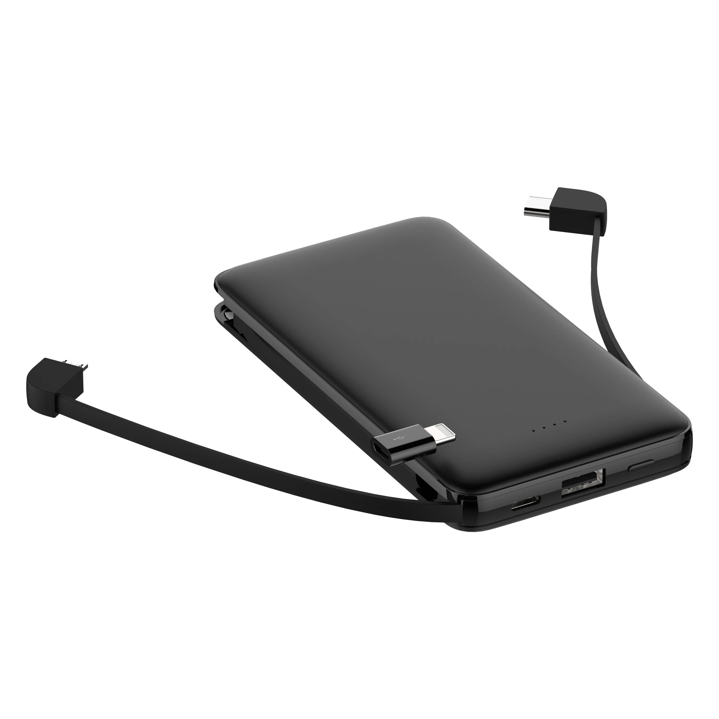 

Power Bank 10000mAh Built-in Cable Phone Portable External Battery Powerbank Charger for Xiaomi Poco iPhone Samsung iPad