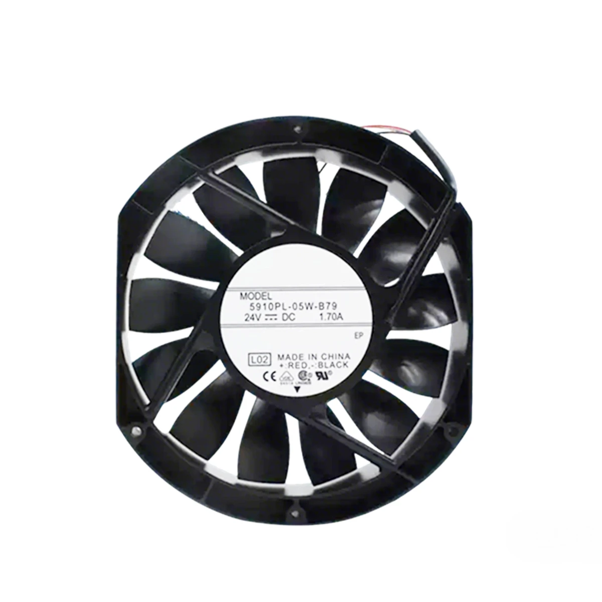 

Вентилятор охлаждения 5910PL-05W-B79 DC 24V 1.70A 17025 17см 170*150*25мм 3-проводной