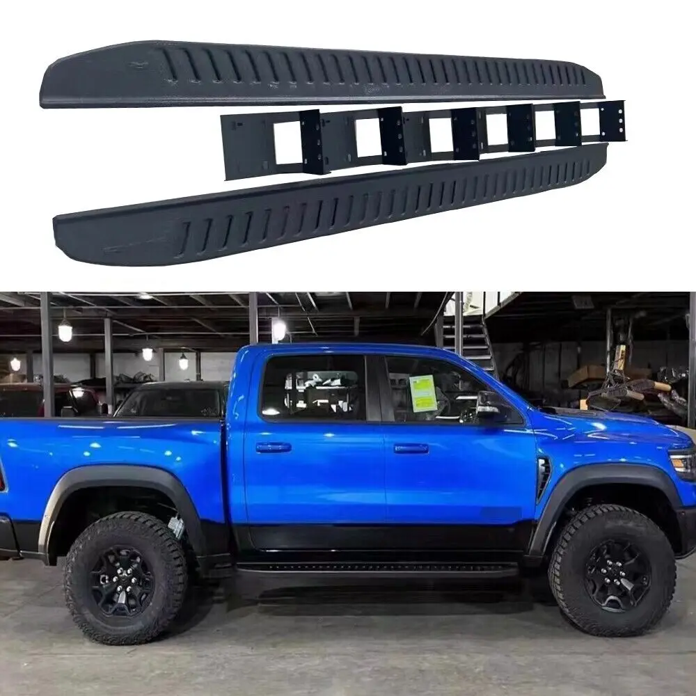 

Fits for Dodge RAM 1500 TRX 2022 2023 2024 Fixed Running Boards Side Step Nerf Bars