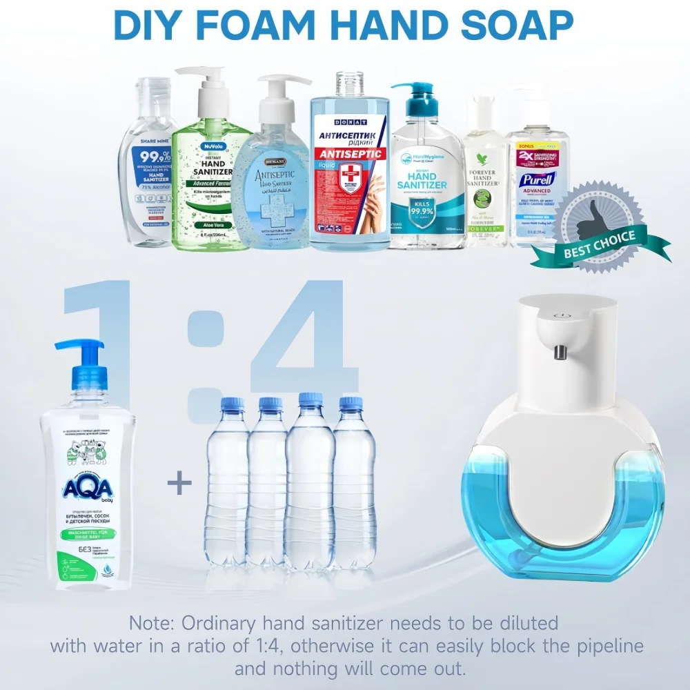 Dispensador de sabão líquido automático touchless sensor infravermelho mão livre sabão mão sensor dispensador inteligente máquina espuma carregamento usb