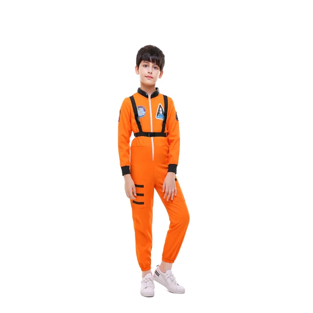 

Wholesale White/Orange Kids Spaceman Costumes
