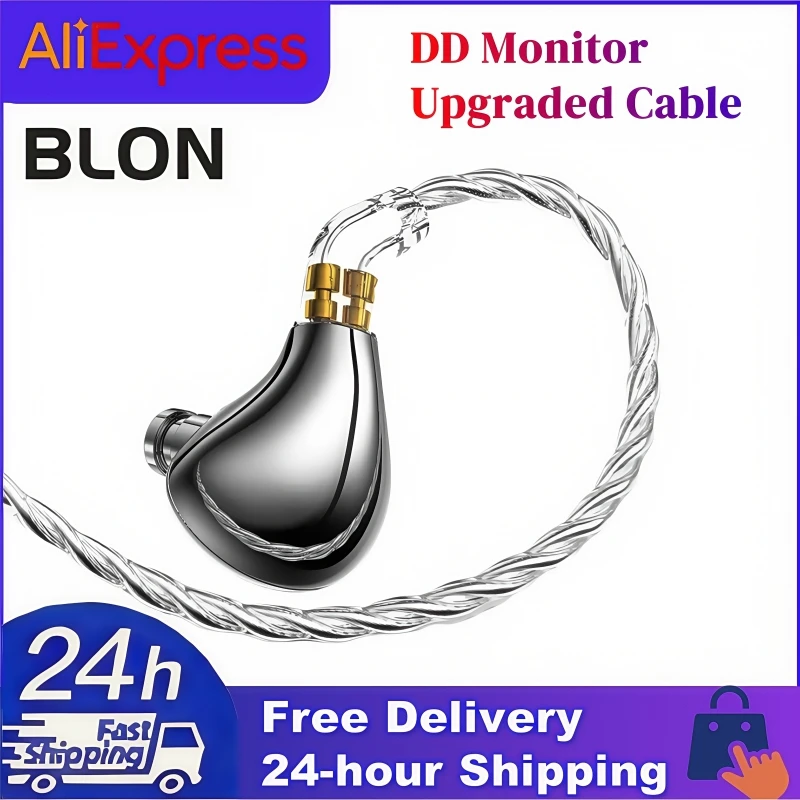 

BLON BL03 II 10mm Dual-Cavity HIFI in-ear Wired Earphones DD Monitor Upgraded Cable with 2PIN Detachable MIC