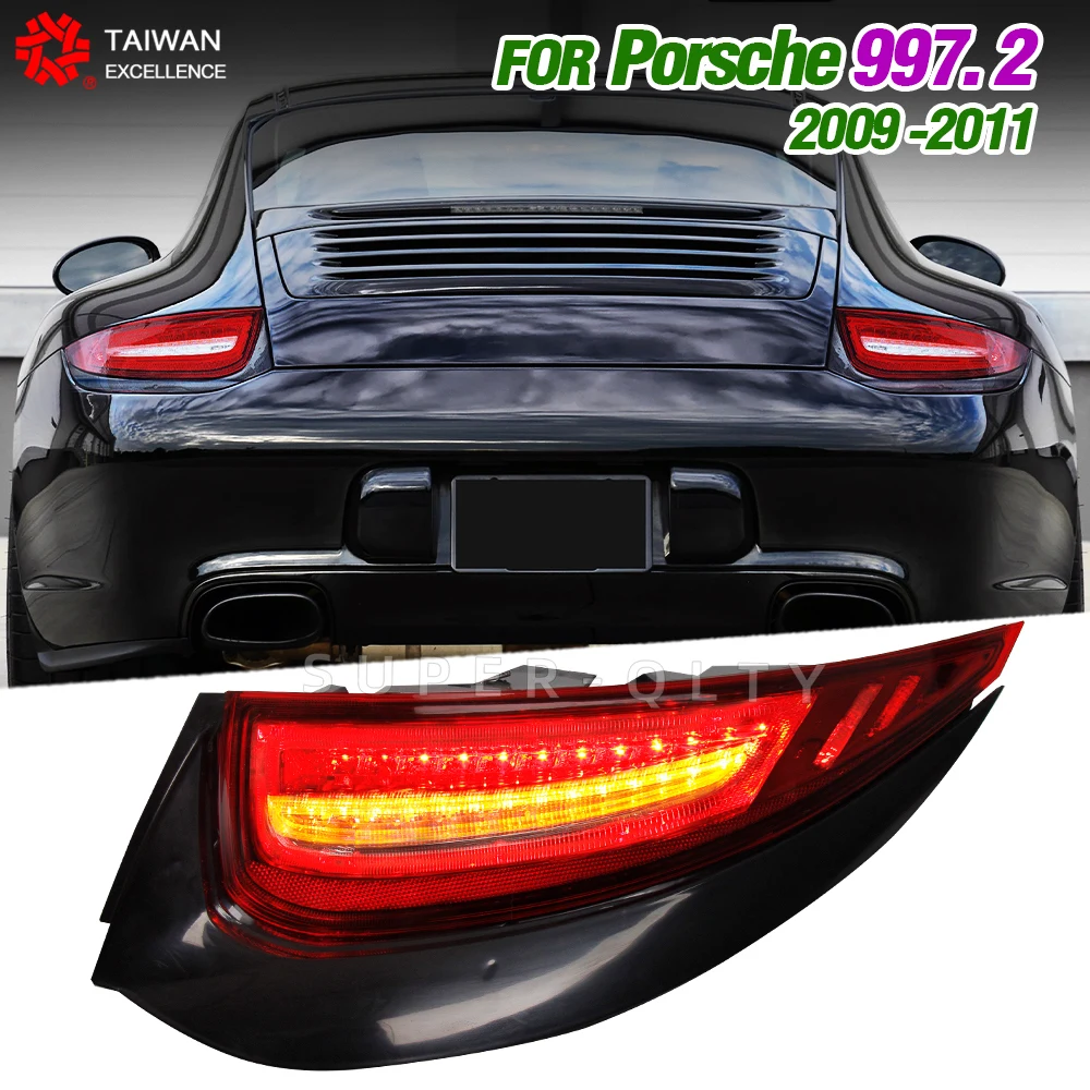 

For Porsche 997.2 New LED Taillight Assembly 09-11 Tail Light 2PCS Steering Brake Rear Car Lamp Accessories