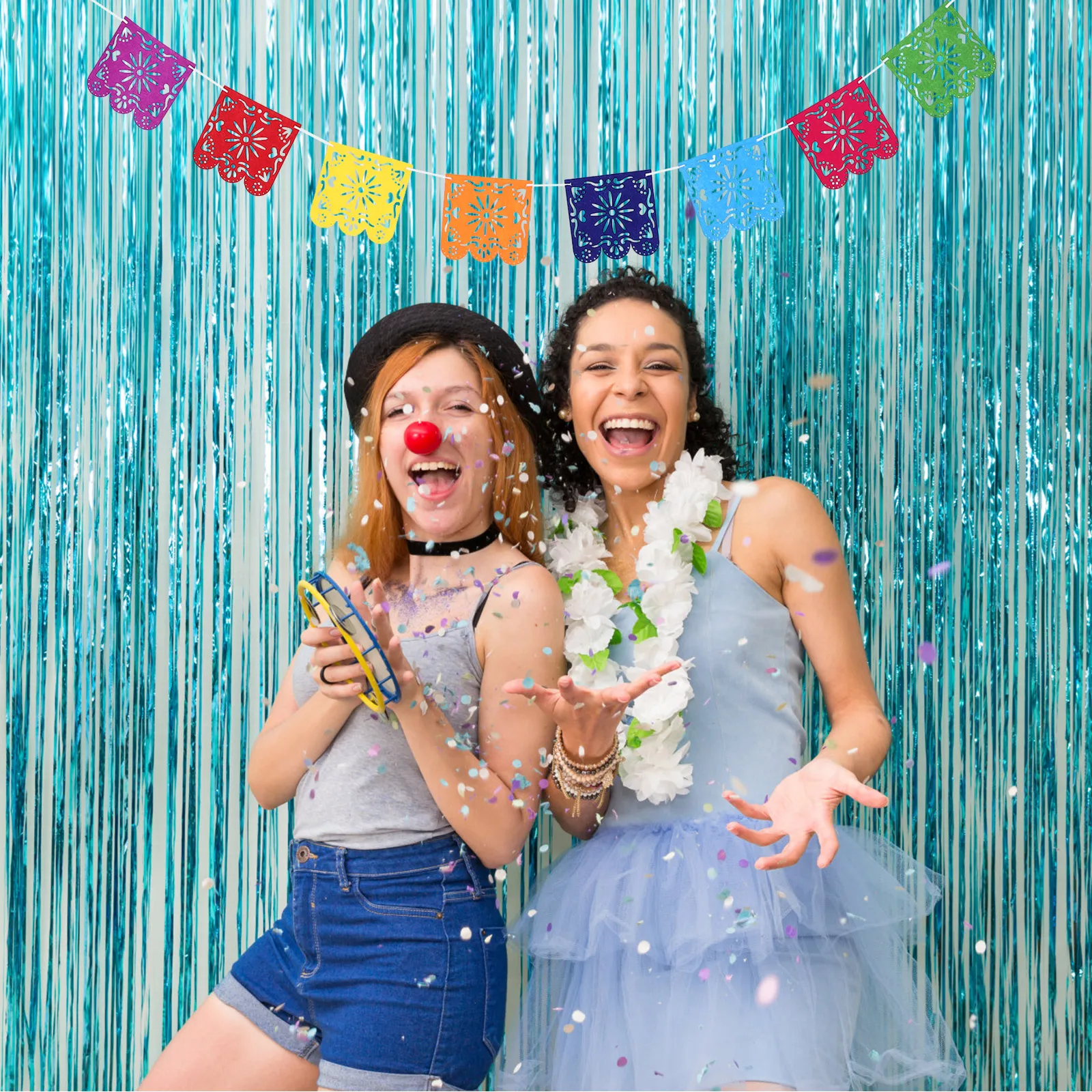 

Felt Bunting Flags Colorful Mexican Party Decorations Day Of The Dead Birthday Carnival Fiesta Wall Hanging Garlands Party