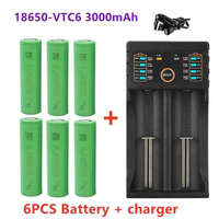 VTC6 26650 3000mA Rechargeable Battery and 18650 Charger Multifunctional AA/AAA Battery Charger 5V2A Input