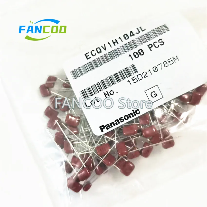 

100PCS ECQV1H104JL CBB 50V 104 5% P5MM NEW Original 104J