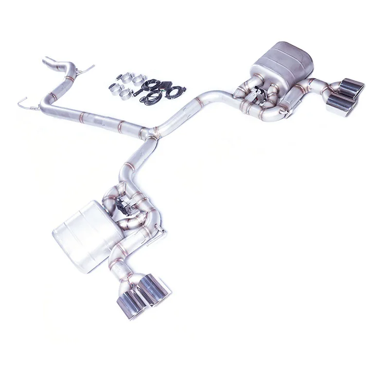 

[Продукт на заказ] Для Audi A5 B9.5 2.0T 2024 годов, двухприводная трубка глушителя выхлопной системы Catback 304 из нержавеющей стали