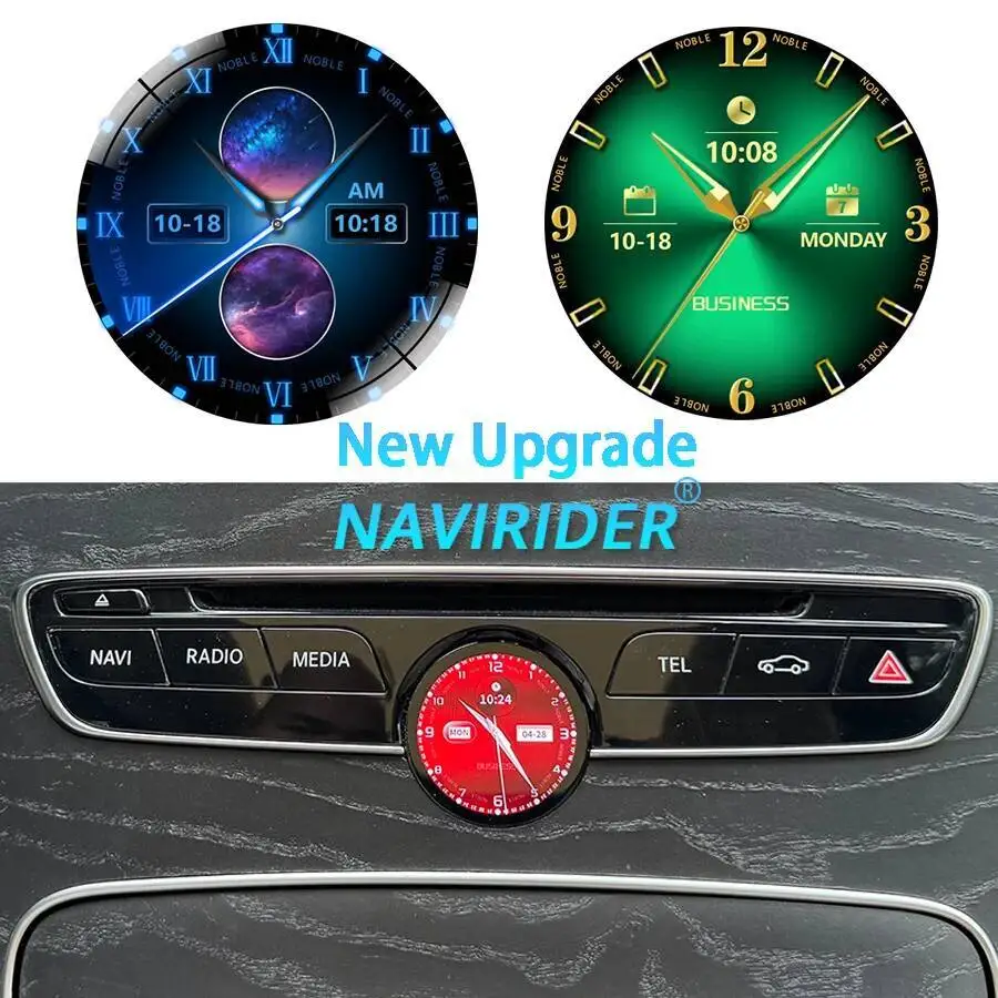 Car Clock Digital Watch For Mercedes Benz W203 W204 W210 W211 W212 W221 W222 CLS CLA GLA GLC E300 C260 Touch Clocks Decoration