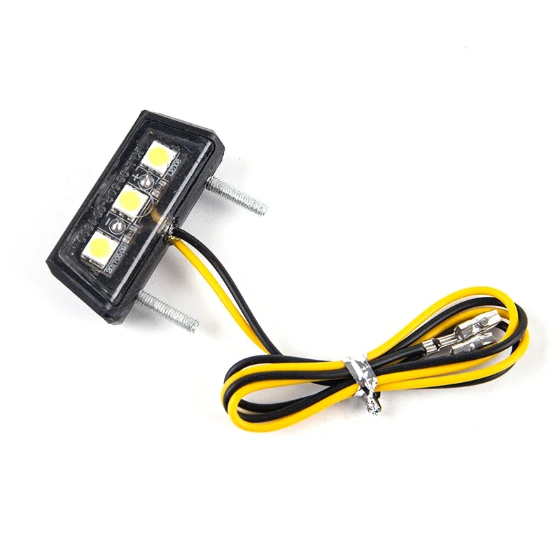 Luz LED impermeable para matrícula de motocicleta, 12V, 1 unidad