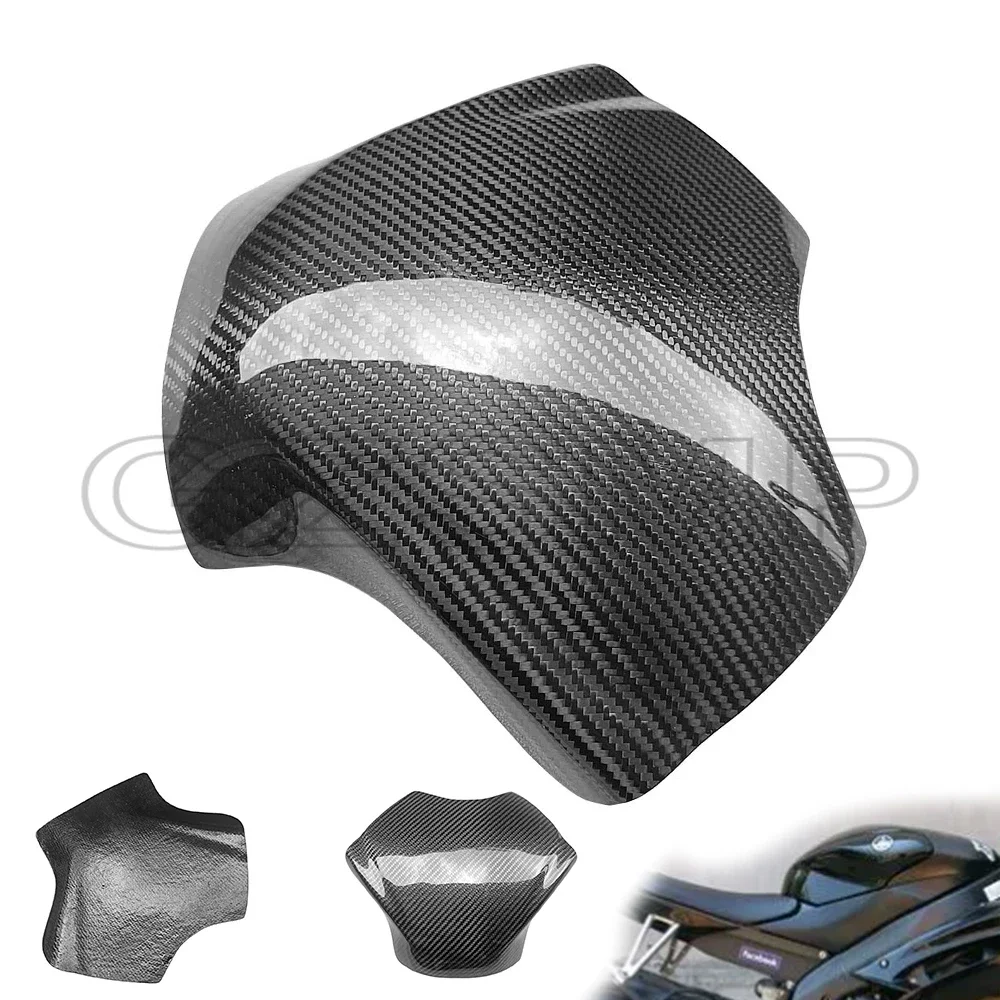 

Motorcycle Real Carbon Fiber Fuel Gas Tank Cover Protector fit For Yamaha YZF R6 YZFR6 2008-2015 2009 2010 2011 2012 2013 2014