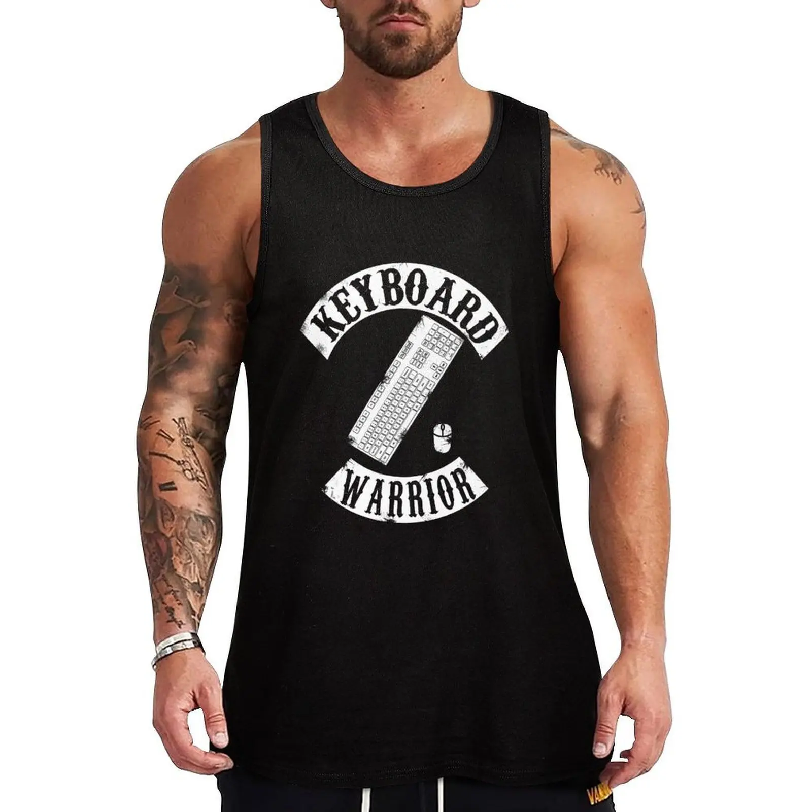 

Keyboard Warrior Tank Top best selling products summer clothes for men gym shirt men men clothings