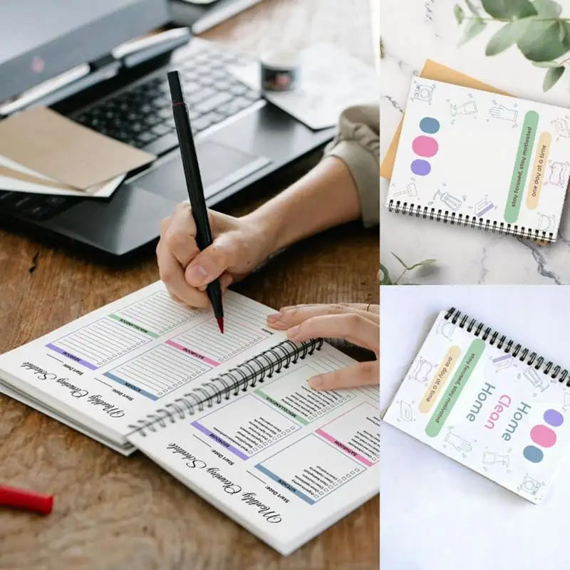 

Cleaning Planner Monthly Cleaning Schedule Declutter Organizing Improvement Portable Planner For Adults House Clean Task