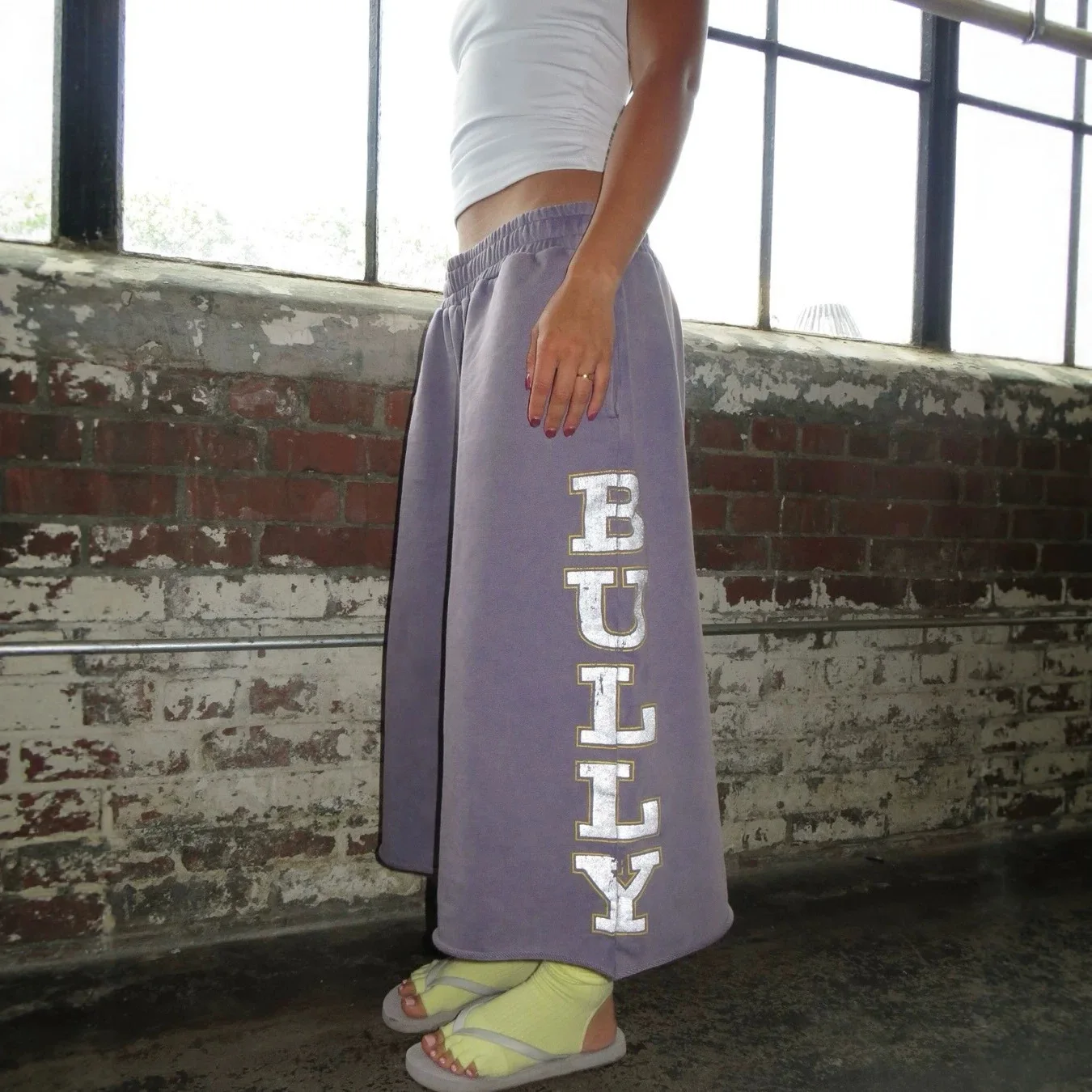 

Washed Printed Casual Letter Sweatpants American Retro Loose Seven-Foot Sports Pants Men's Women's Street Style Loose Fit