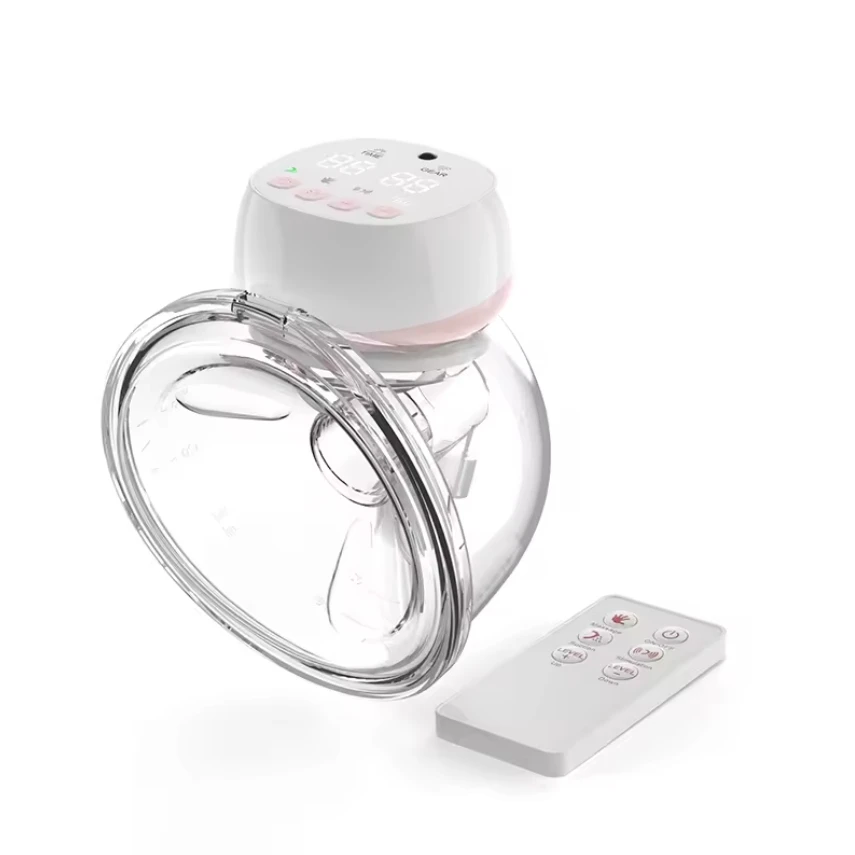 

STLF Very New Wearable Electric Breast Pump Comfortable Unique Remote Control Synchronized Milk Pumping for New Mom