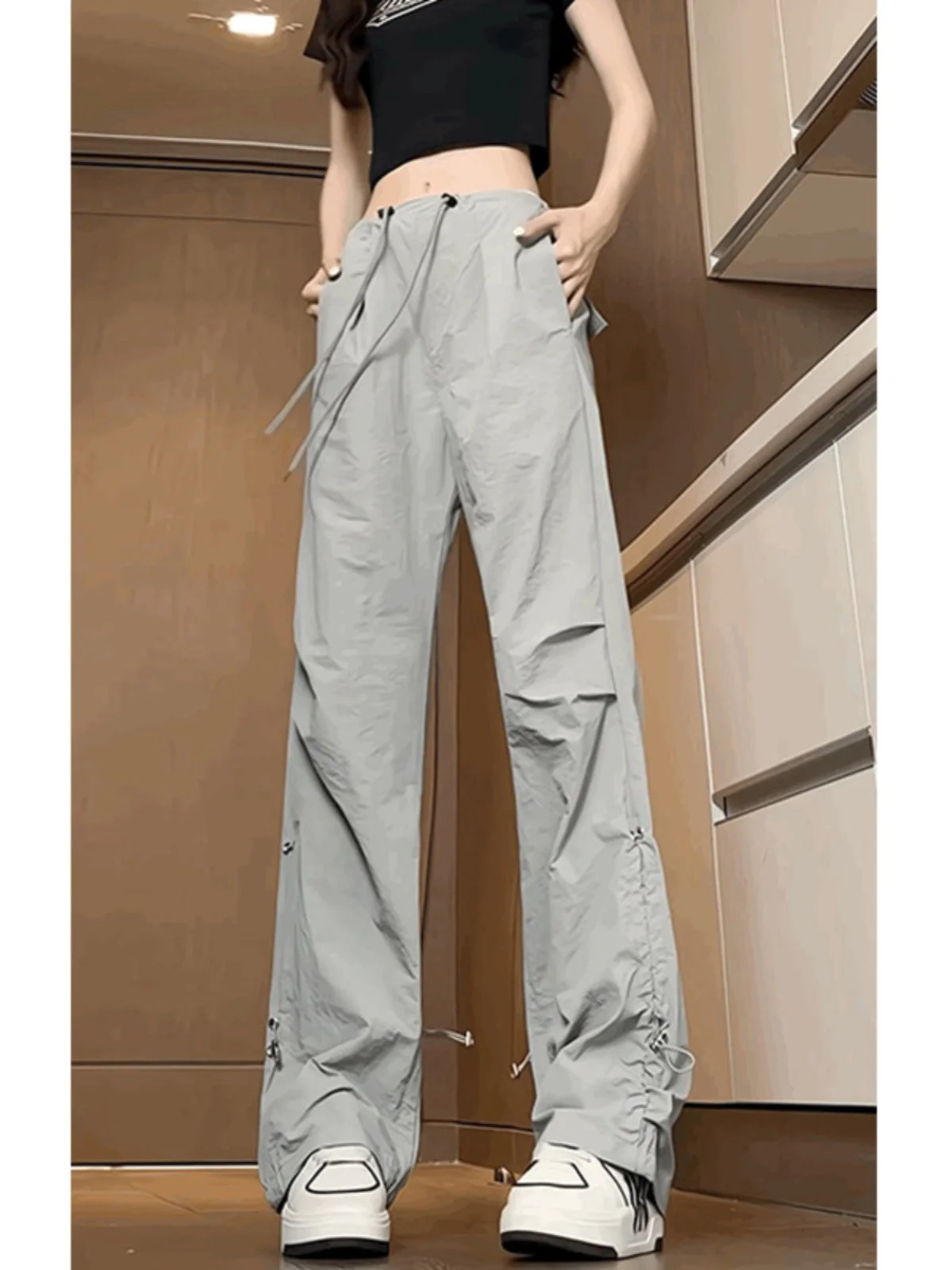 

Американские брюки-карго для мужчин, осенняя коллекция 2024, новые, для активного отдыха, быстросохнущие, прямого кроя, длинные, повседневные брюки