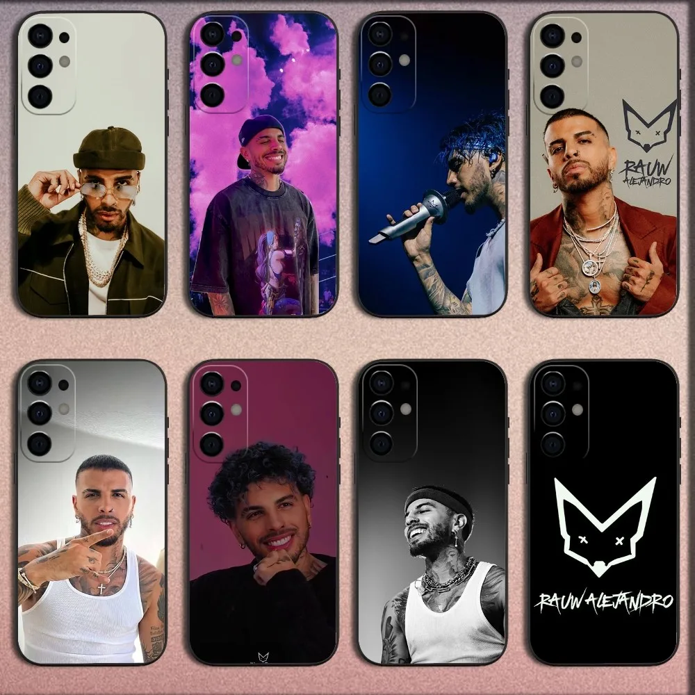 Music R-Rauw Alejandro Rap Phone Case For Samsung S25,S24,S21,S22,S23,S30,Ultra,S20,Plus,Fe,Lite,Note,10,9,5G Black Soft Cover