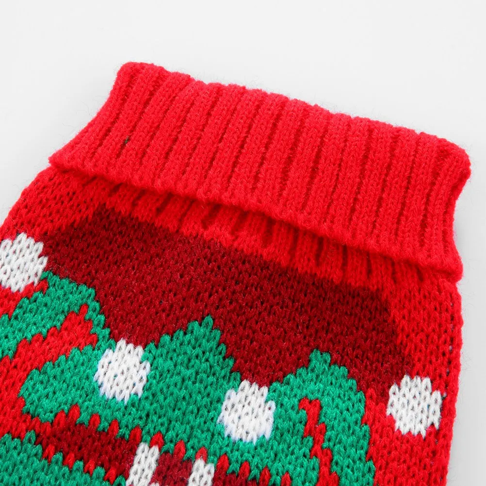 

Pet Clown Pattern Dog Sweater Size 2xl Warm Christmas Costume Party Clothes for Small Dogs Outdoor Wear Pet Sweater