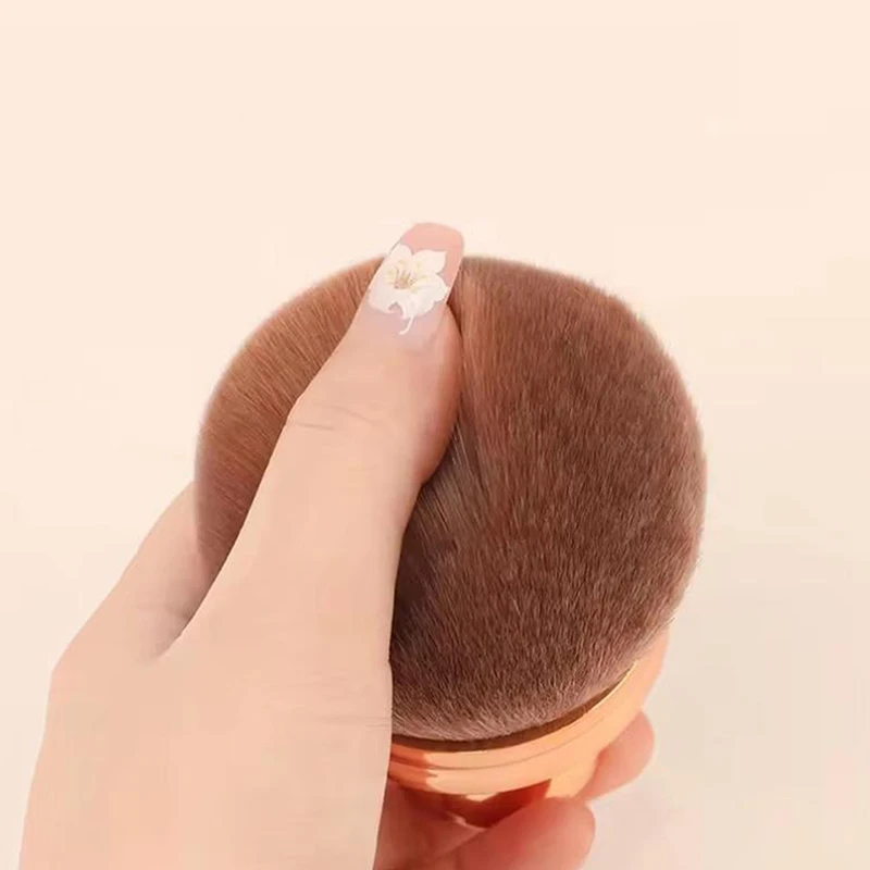 Pennello per fondotinta Kabuki Pennello per trucco corpo extra large per autoabbronzante, pennello Kabuki impeccabile a forma ovale per trucco delle gambe