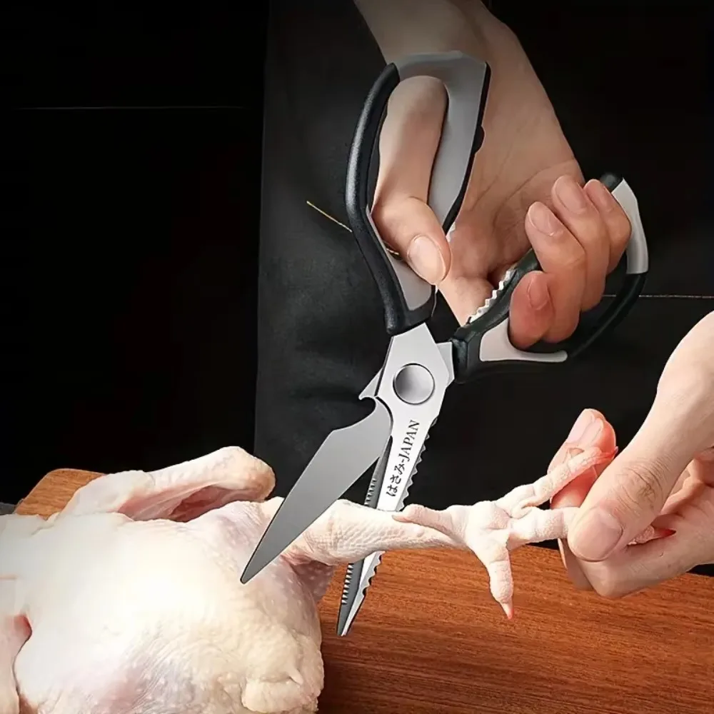 

Heavy-duty Stainless Steel Chicken Bone Scissor Ergonomic Handle Sharp Kitchen Scissor Corrision-resistant Barbecue Shears Meat