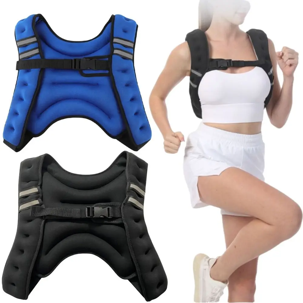 Jogging Adjustable Weighted Vest Neoprene Multi-Size Iron Sandbag Resistance Training Iron Sand Filled Weight Jacket Workout
