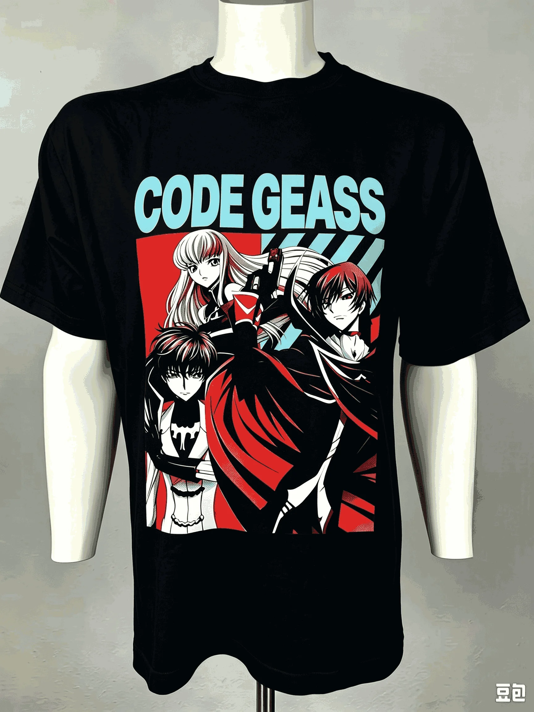 Code Geass Print T-shirts for Men Women Fashion Hip Hop Oversized Unisex Streetwear Trendy Cotton Short Sleeves Breathable soft