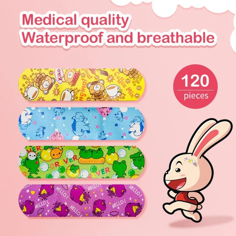 Cartoon Animal Pattern Waterproof Hemostasis Kids Band Aid Stickers Adhesive Bandage Wound Strips Plasters for Children