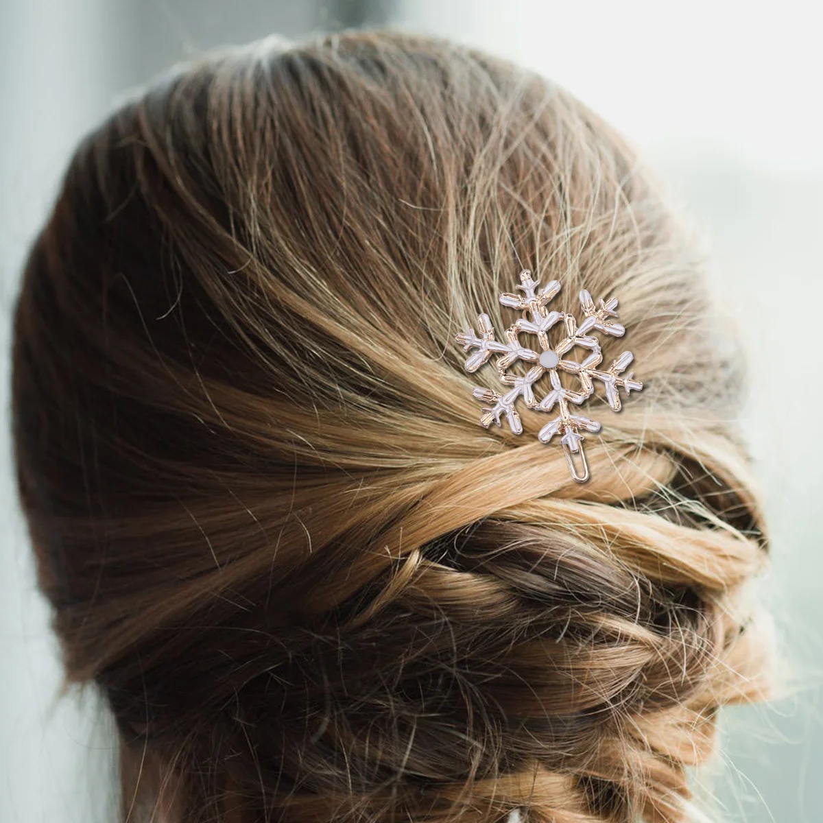 Pinces à cheveux flocon de neige pour adultes, épingle à cheveux à la mode, accessoires de Noël, mariage, filles, 4 pièces