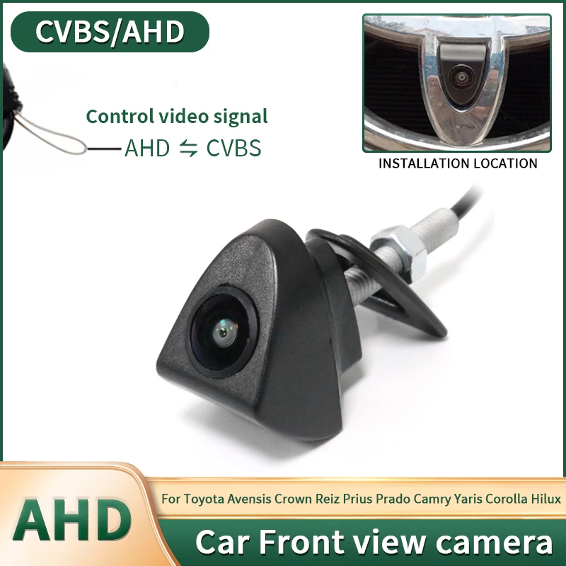

AHD Vehicle Logo Night Vision Waterproof Front View Camera For Toyota Avensis Crown Reiz Prius Prado Camry Yaris Corolla Hilux