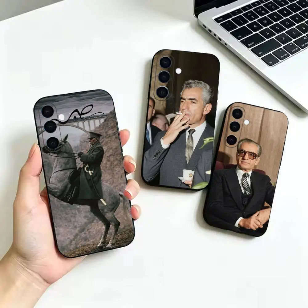 M-Mohammad Reza Pahlavi Phone Case For Samsung Galaxy  A52 42 32 22 12 02S 72 73 51 41 31 21S 71 30S,Others Soft Black Cover