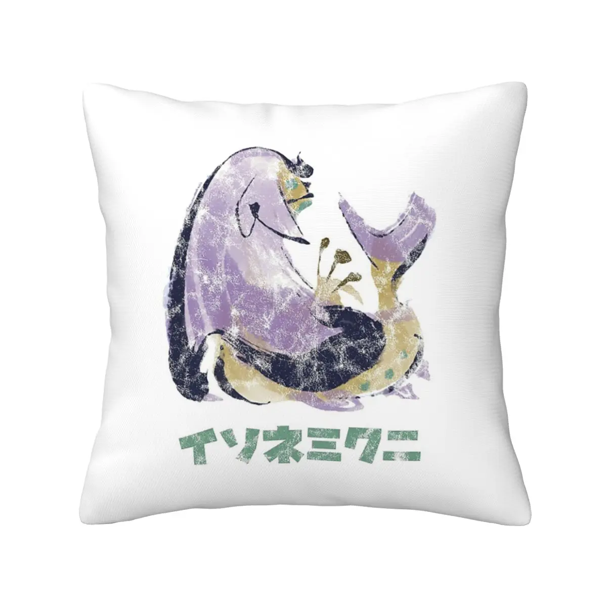 

Monster Hunter Rise Somnacanth Kanji Icon Polyester Cushion Cover Decor Throw Pillow Case Cover for Home Double-sided Printed