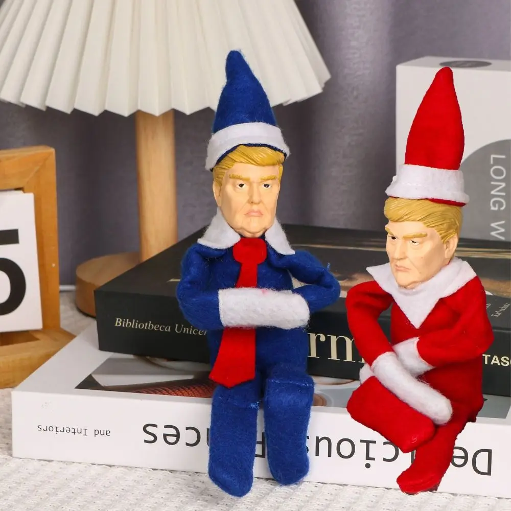

Новая интересная кукла эльфа, плюшевая поза для сидения, Рождественский эльф, декор для книжной полки, креативные настольные украшения, праздничный подарок