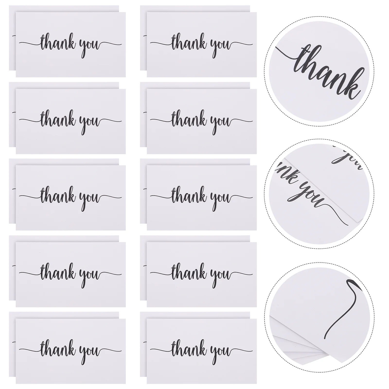 

150 Pcs Thank You Card Gratitude Envelopes Cards Giant Teacher Floral Post Office Paper Waiter Wedding Mother