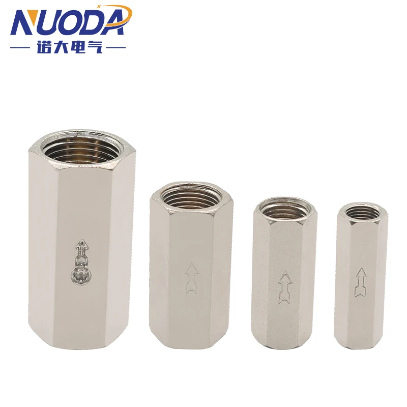 CV Pneumatic Check Valve Control Valve Air Valve 1/8 1/4 3/8 1/2 BSPT Internal Threaded Brass One-Way Check Valve
