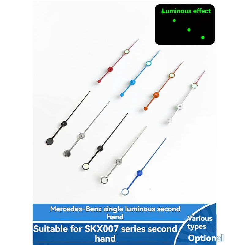 Luz noturna verde c3 de segunda mão para seiko sk007 srpd nh35/nh36 4r36 movimento ponteiro modificado acessórios de relógio