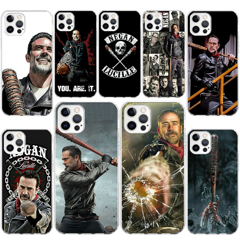 Negan The Walking Dead Soft Silicone Phone Case For Apple iPhone 11 14 15 16 Pro 12 13 Mini XR X XS Max 7 Plus 8 + Fundas Cover 