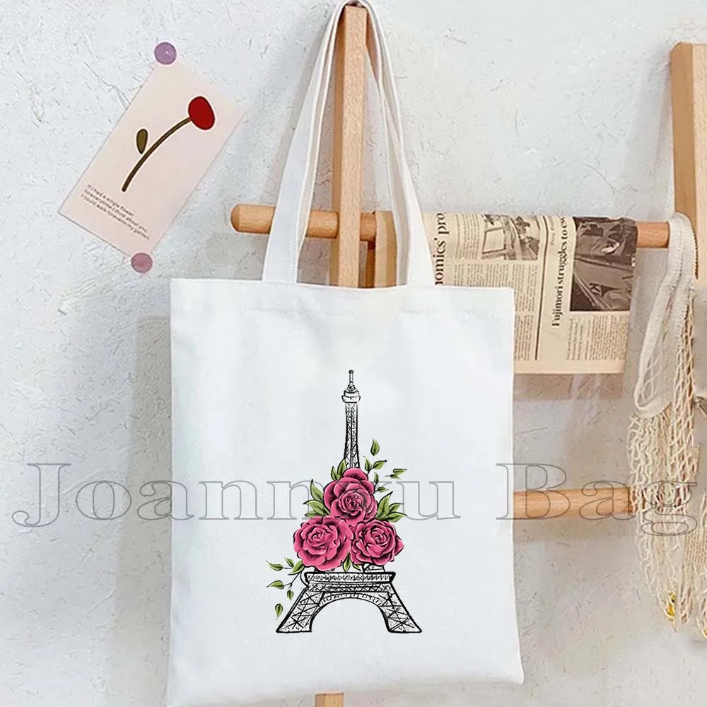 C'est la vie Funny French Words Quotes Collection Paris Eiffel Tower France Parisian Cute Gifts Canvas Tote Bag Shopper Handbag