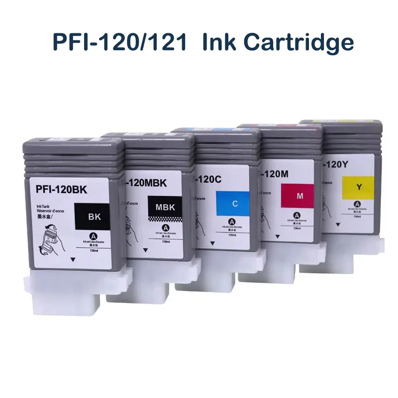 130ml PFI120 PFI-120 PFI-121 121M Ink Cartridge Compatible for Canon ImagePROGRAF GP-200 300 TM-200 205 300 305 350 Printer