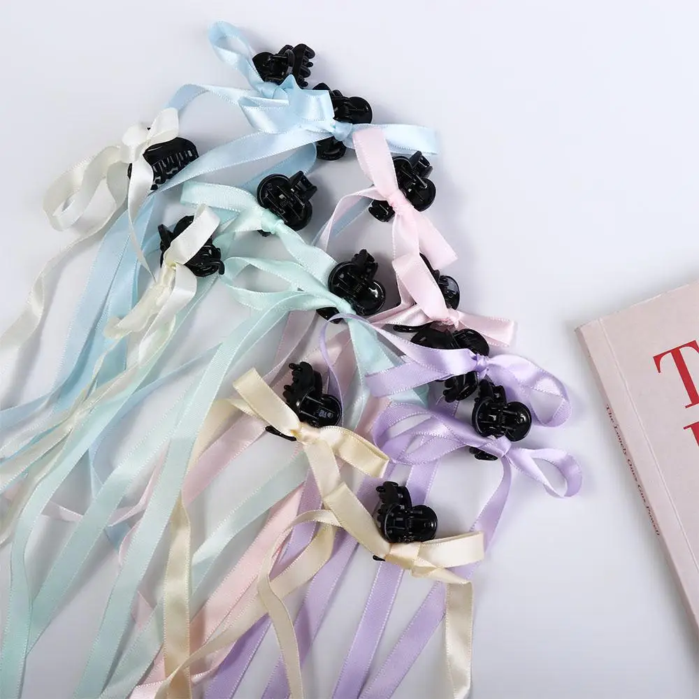 

Cloth Mini Grab Clip Bowknot Braiding Hair Tool Korean Style Headwear Balletcore Bow Hairpin Small Hair Claw Girl Hair Clip