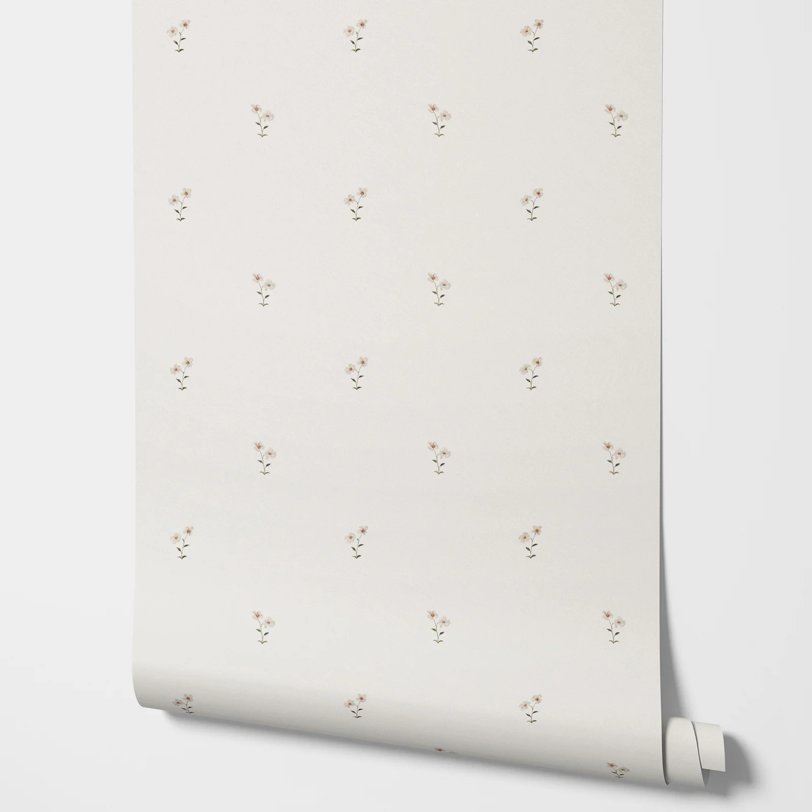 Small Print of Love flowers Wallpaper Peel and Stick, Delicate and magical flowers Decorative Wallpaper, Or Traditonal Wallpaper
