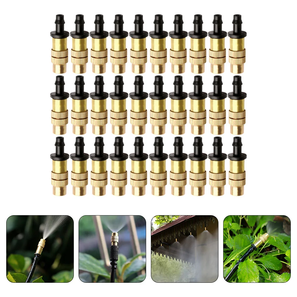 

50 Pcs Greenhouse Irrigation Nozzle Drip Hose Misting Atomizing Nozzles Plastic Watering