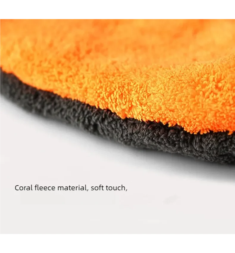 นุ่มถุงมือล้างรถสองด้านขนแกะไมโครไฟเบอร์ Chenille ผ้าแห้งรถหน้าต่างยางทําความสะอาดถุงมือ Thicken
