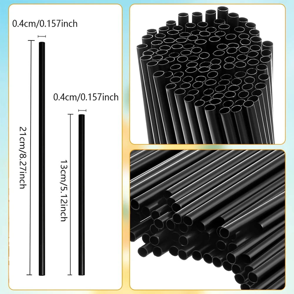 6000-100PCS Reusable Black Str - огляд і ціна Reusable Straw