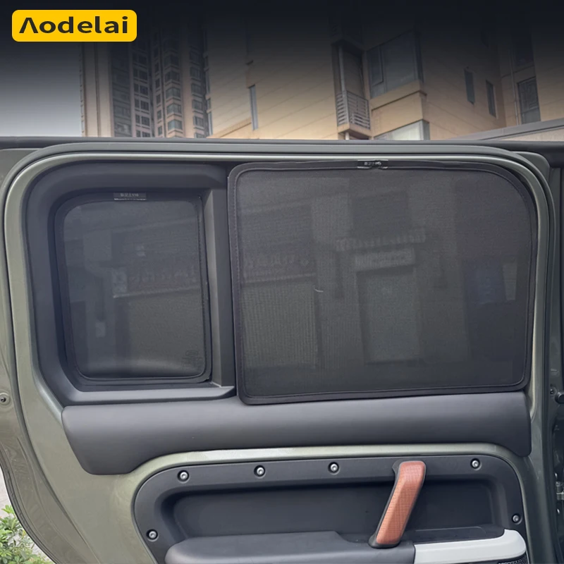 For Land Rover Defender L663 110 2020-2026 Car Window Sunshade Double Sides Summer UV Protection Curtains Sun Shield