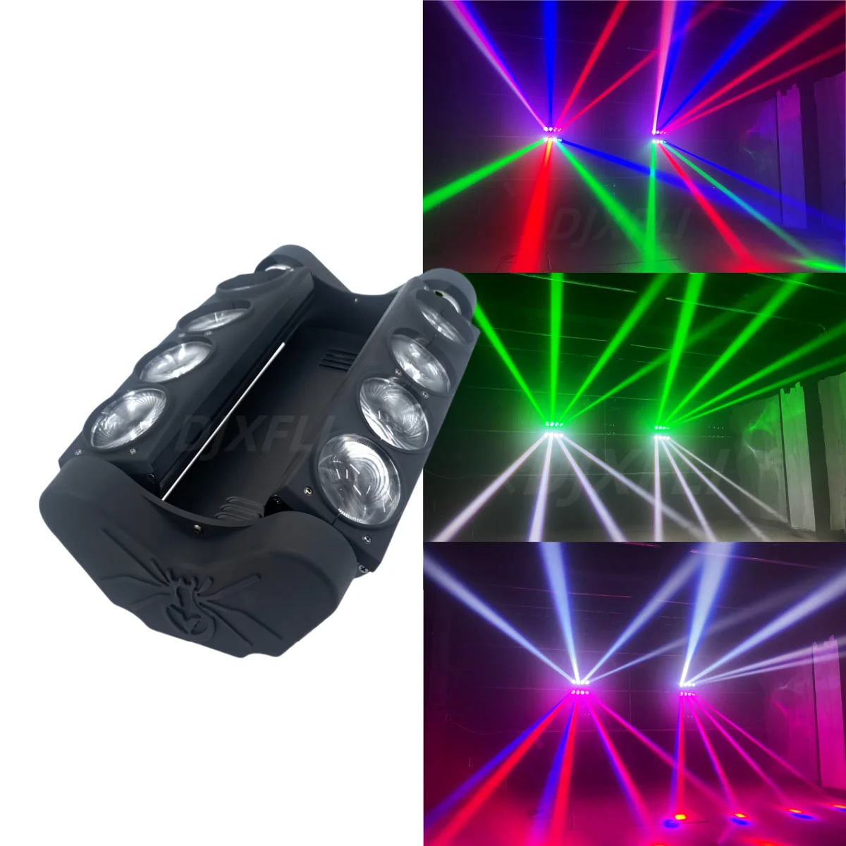 

LED Beam Moving Head light Spider Show 8x15W RGBW 4in1 Professional DJ/Bar LED Stage Lights DMX512