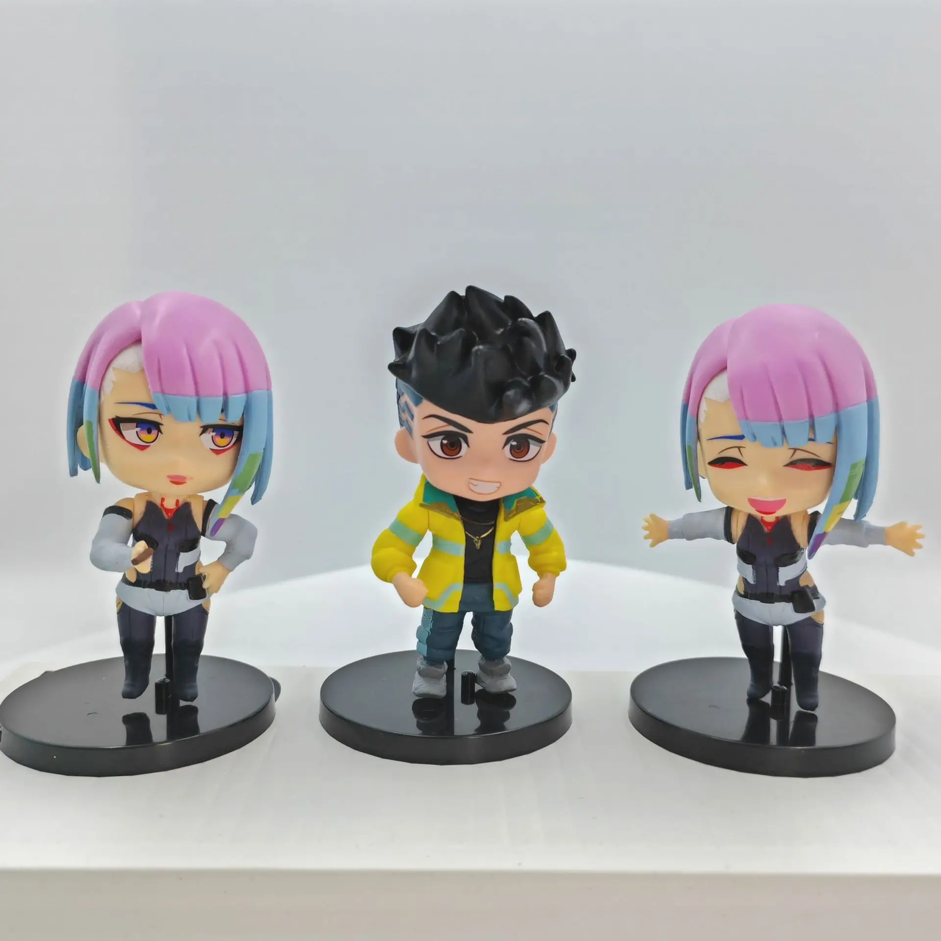 6 stks/1 set Anime Cyberpunk: Edgerunners Figuur David Martinez Lucy Rebecca Figuur Speelgoed Gift Acton Figuur Set Pop