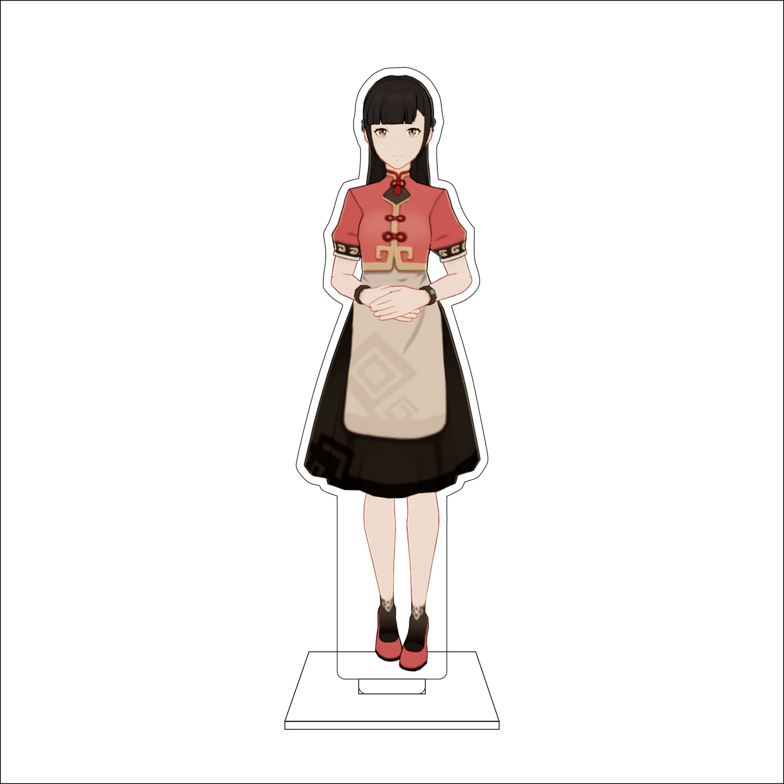 16CM Anime Genshin Impact Cosplay Acrylic Figure Stand Plate Paimon Lumine Aether NPC Ornaments Gifts view 5