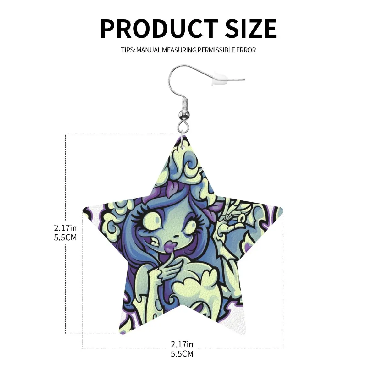 مخصص أنيمي فيلم C-Corpse العروس استرخى إسقاط أقراط الأقراط الجلدية للنساء موضة الحزن قصة حب للحزب #4